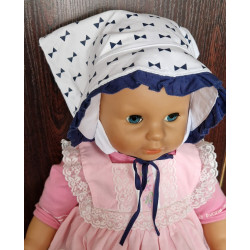 Šátek "Mašličky" vel. 50 bílý