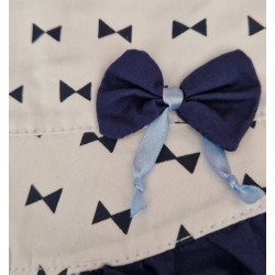 Šátek "Mašličky" vel. 50 bílý