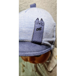 Čepička "CAT" vel. 40 - tm. modrá