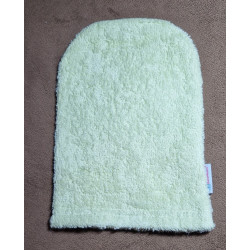 Žínka froté - zelená pletenina