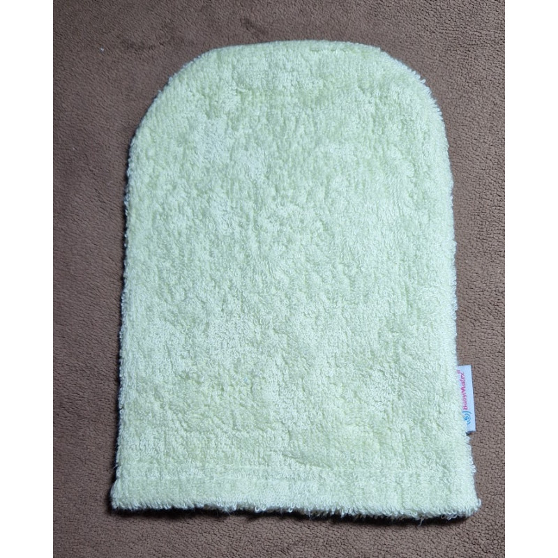 Žínka froté - zelená pletenina