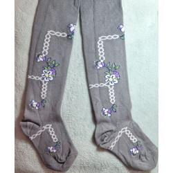 Punčocháče 92-98 šedé REWON