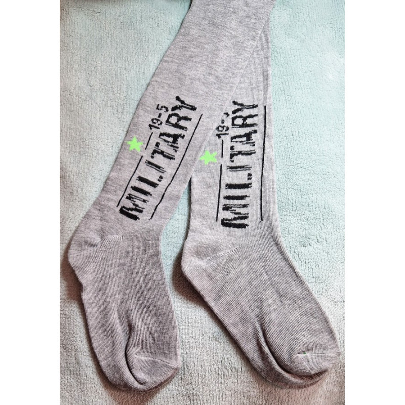 Punčocháče 128-134 šedé MILITARY