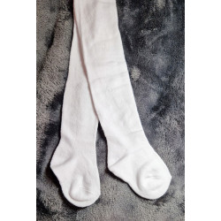 Punčocháče 68-74 bílé/bavlněné